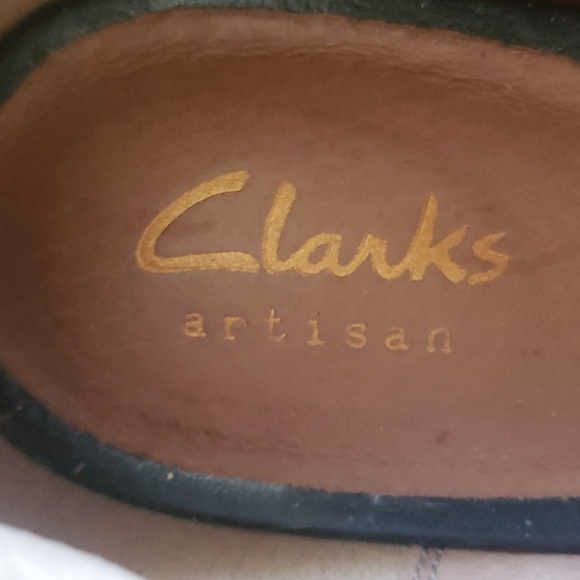 CLARKS Women's Artisan Black High Heels Sz. 8.5 - Picture 4 of 8